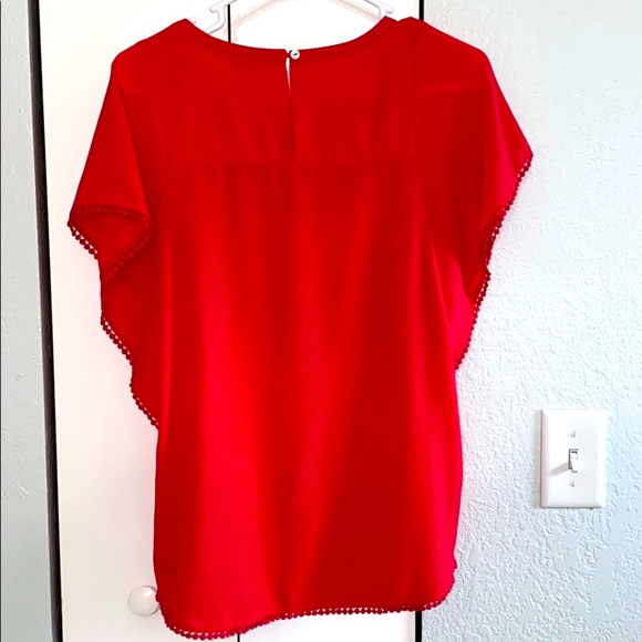 Anthropologie Meadow Rue Flowy Polyester Top - Picture 2 of 6